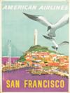 VARIOUS DESIGNERS. AMERICAN AIRLINES & KLM. Group of 7 posters. Sizes vary.